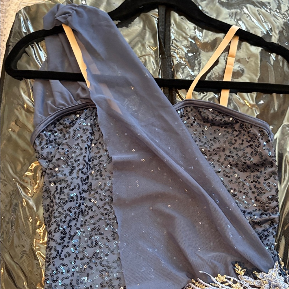 Elegant Lavender Dance Costume Dress - Picture 5 of 10
